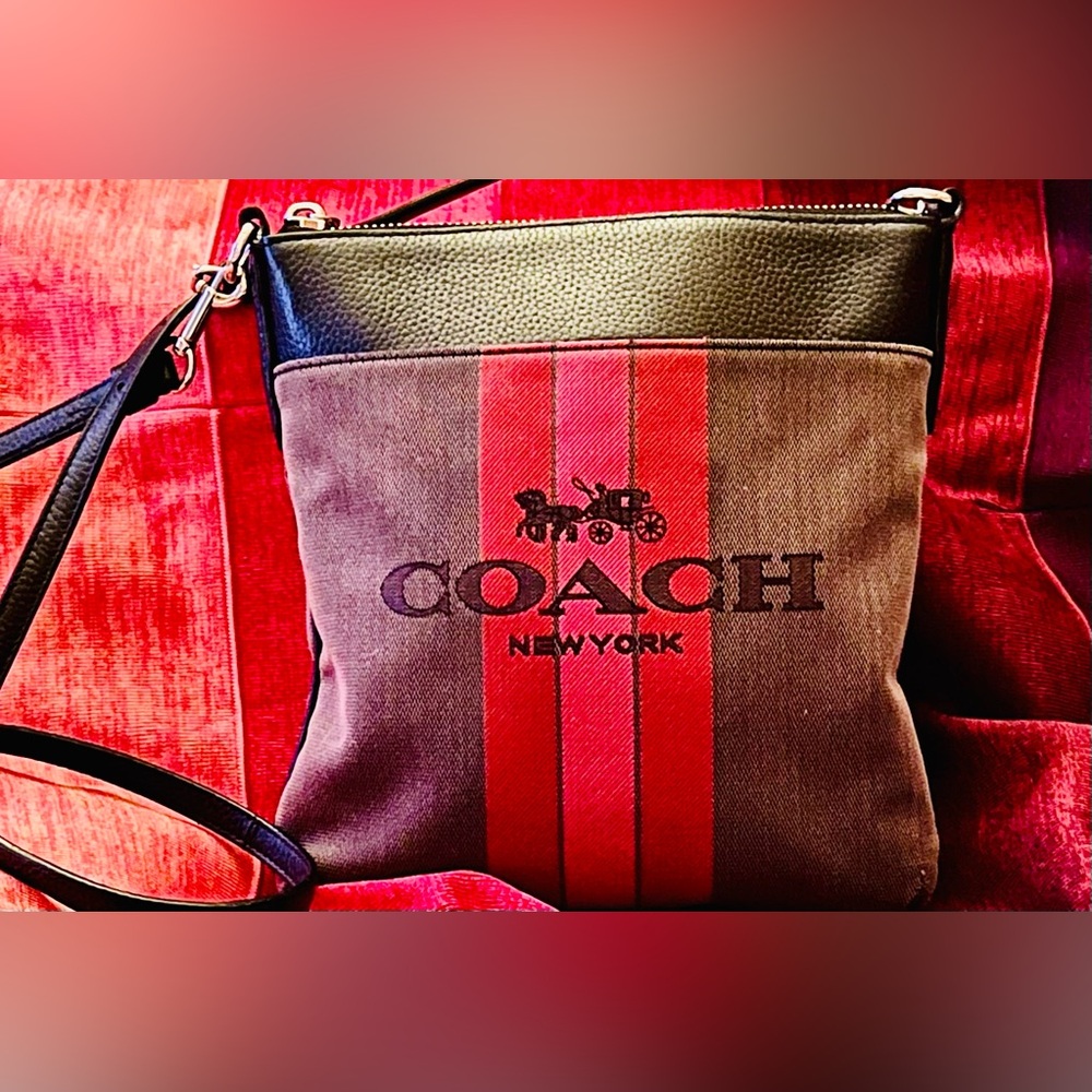 Coach New York with Carriage Crossbody Bag Slight Rubbing on Corners
